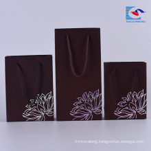 wholesale black kraft paper gift bags with handles